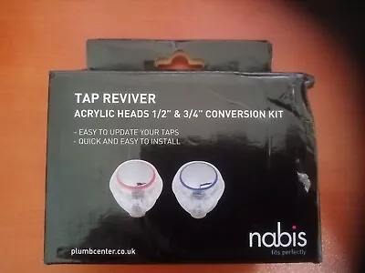 Nabis Tap Revivers Acrylic Heads 1/2  & 3/4  Conversion Kit New Never Fitted • £8