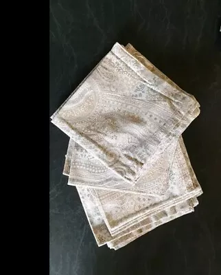 Zara Home Paisley Print Napkins 16 Pcs Made In Italy • $50