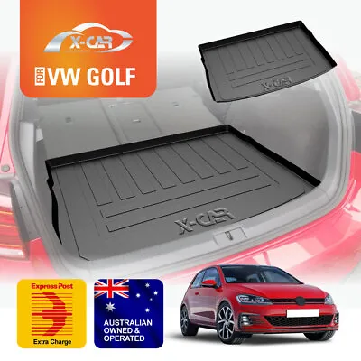 $39.95 • Buy Cargo Mat Boot Liner Luggage Tray For Volkswagen VW Golf MK7 7.5 8 GTI R 2013-22