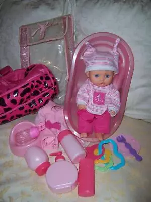 BABY DOLL VINYL ERA TINKERS Pink Bath DRESSING GOWN POTTY BOTTLE Accessories • $15