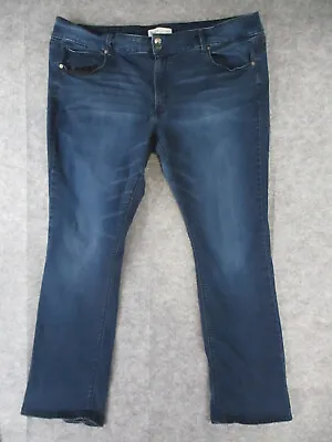 Mudd Jeans Womens 22 Blue Denim Skinny Bootcut Low Rise Flx Stretch Retro 42x32 • $14.20