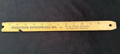 Old Advertising Premium Ruler Marathon Enterprises STOVES Hot Stick For Ovens • $12.25