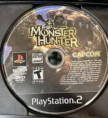 Monster Hunter (Capcom 2004) Playstation PS2 DISK ONLY TESTED • $19.95