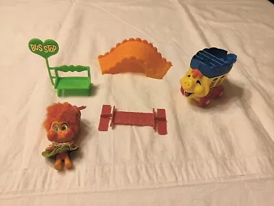 Vintage Mattel Upsy Downsy PUDGY FUDGY Set W/ Piggy Bus And Acc.'s • $49.95