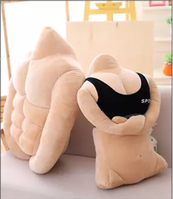 Creative Plush Simulation Body Muscle Cushions Funny Pillow Valentine's Day Gift • $57.44