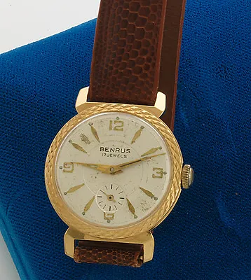 Vintage 17 Jewel Benrus Watch With Fancy Bezel Ca1950s • $450.01