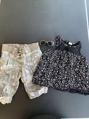 Girls Clothes Size 7&8 Mudd Sunglasses Lot Of 3 Pre Owned Camo Shorts • $9.99