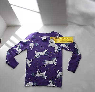 Hanna Andersson NEW UNICORN~~Pajama TOP~~Purple Cm80/85=US Child 2 Yr Toddler • $16.99