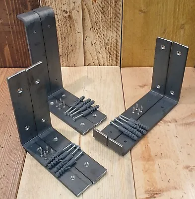 Heavy Duty Shelf Brackets Scaffold Brackets Industrial Rustic Handmade Steel  • £9
