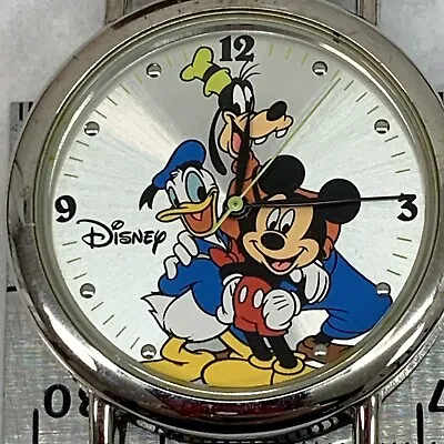 WALT DISNEY Wrist Watch Mickey Mouse Donald Duck Goofy VTG 2004 NO BAND • $21