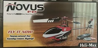Heli-Max Novus FP RC Helicopter RTF W/ Battery Charger Many Upgrades & Parts • $74.95