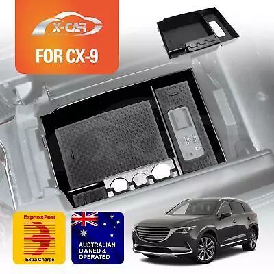 Centre Console Armrest Organizer Tray For Mazda CX-9 CX9 2016-2024 Storage Box • $29.95