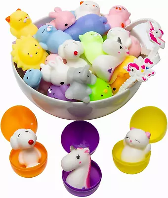 Mochi Squishy Toys – 3 Surprise Eggs Easter Basket Stuffers 16Pcs Mini Kawaii S • $31.02