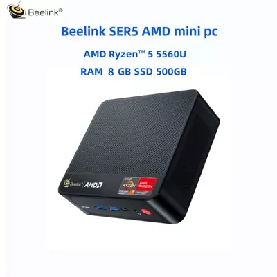 Official Beelink SER5 AMD 5560U 6 Core WIFI 6 Windows 11 Gaming Mini Pc • $276