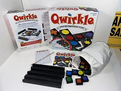 QWIRKLE  By Mindware 2015 10th Anniversary 2-4 Players Ages 6+ Amazing Shape • £17.57