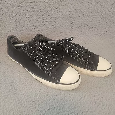 Rare Converse X Bed Stu Collab All Star Shoes Double Lace Black Velvet Mens 10.5 • $59.90