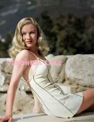 Veronica Lake #52 Beautifully Colorized Photo 11 X 8.5 Free Shipping • $10.99