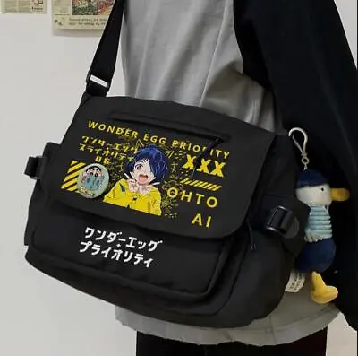 WONDER EGG PRIORITY Cosplay Student School Bags Messenger Bag Crossbody Bag • $53.99