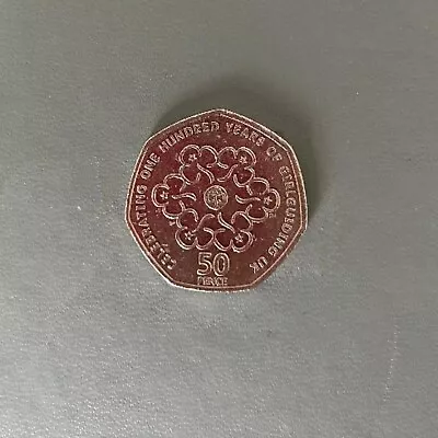 50p Coin Girl Guides Celebrating 100 Years Of Girlguiding Rare Fifty Pence 2010 • £3669