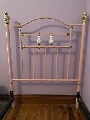 Vintage Pink Metal Single Bed Frame • $390