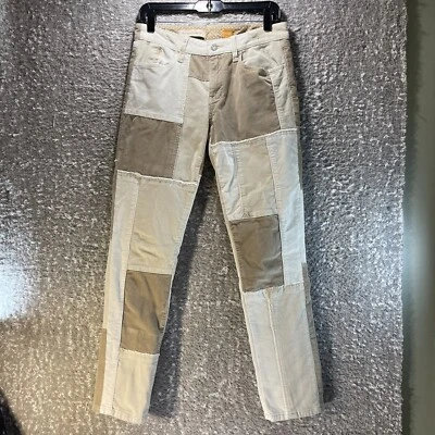 $23.99 • Buy Anthropologie Pilcro And The Letterpress Size 28 Tan Colorblock Corduroy Pants