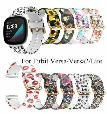 For Fitbit Versa /Versa 2 3 Printed Silicone Smart Watch Replacement Band Strap • $4.95