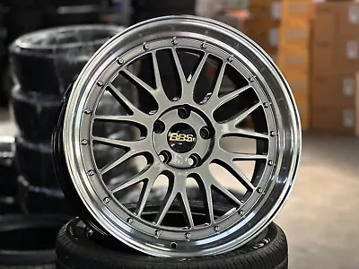 NEW 19x8.5J BBS LM 5x1112 (Set Of 4) SILVER BLACK VW GOLF GTI MK8 MK7 JETTA AUDI • $2480