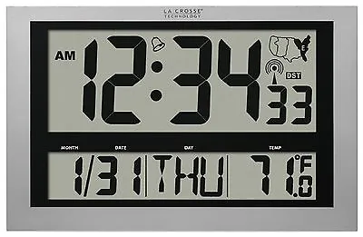 513-1211 La Crosse Technology 4  Time Display Atomic Digital Clock - Open Box • $59.95