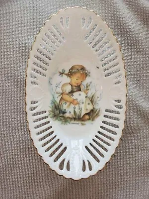 Vintage Reticulated MJ Hummel 'Lilly Of The Valley' Candy Dish • $24.99