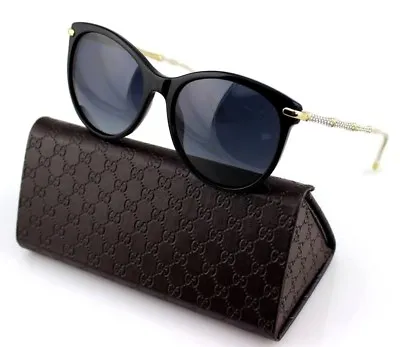 $499.95 • Buy POLARIZED RARE Genuine GUCCI Crystals Black Gold Sunglasses GG 3771/N/S ANW WJ