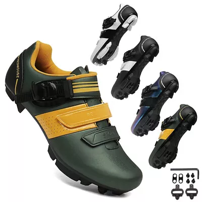 Men's MTB Bike Shoes Non-slip Self-locking Cycling Shoes Road Bike Sneakers  • $42.14