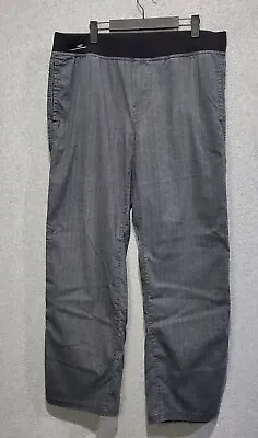 Prana Vaha Pants Gray Hemp Blend Men's Size XL Straight Leg Lightweight Pockets • $23.98