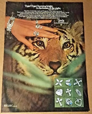 $6.99 • Buy 1976 Print Ad - Towle Silver Jewelry TIGER Newburyport Massachusetts Advertising