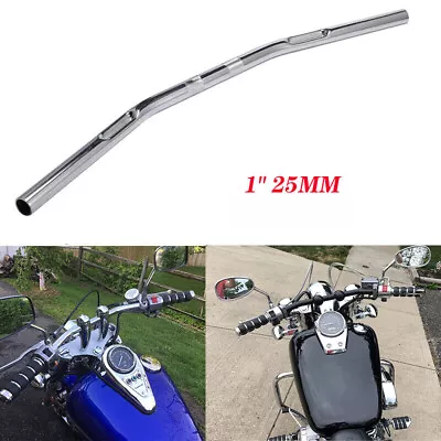 Chrome 1  Drag Handlebar Bar For Honda Shadow VT VT1100 VT750 VT600 VF750 Magna • $42.04