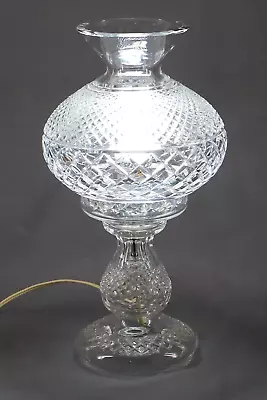 Waterford Inishmore Hurricane Lamp 2 Piece 14-1/4  Tall Only Base Signed • $295