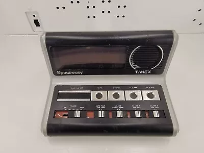 RETRO TALKING ALARM CLOCK- Timex Speak Easy Alarm Clock Tested Works. • $27.55