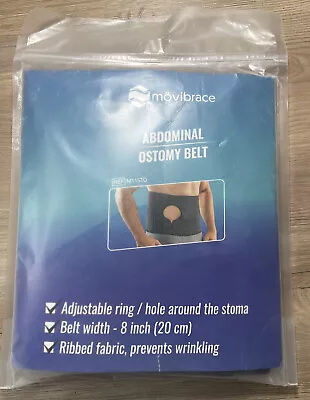 Mövibrace Abdominal Ostomy Belt For Post Colostomy Or Ileostomy Black XL • $34.94