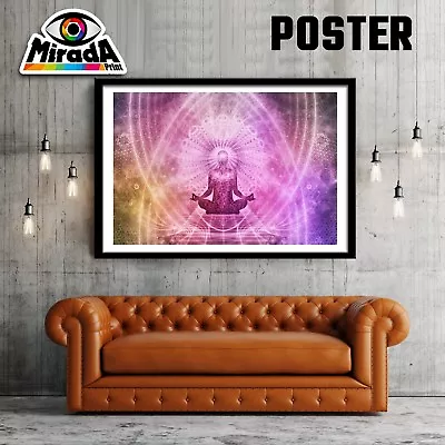 Poster Meditation Health Reiki Healing Zen Chakra Healing Prana Quality • £5.28