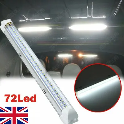 4 X 12V 72 LED Car Interior Strip Lights Bar For Car Van Caravan Boat Home Bus • £9.86