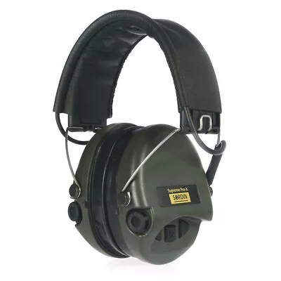 Sordin Supreme Pro-X/L - OD Green Cups Leather Headband And Gel Ear Seals • $267.50