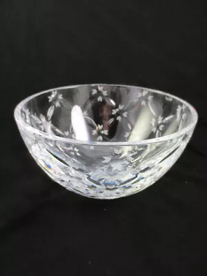Faberge Atelier Collection 7  Etched Cut Crystal Bowl Signed • $149.99