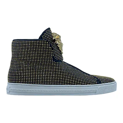 Versace Men's Gold Stud Hi-Top Sneaker DSU5181 - BRAND NEW IN BOX! • $599