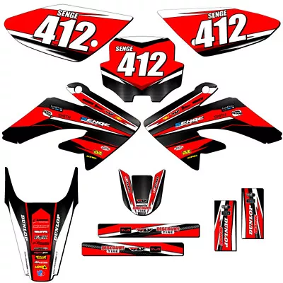 2004-2010 CRF 100 VIGOR Red Senge Graphics Kit Compatible With Honda • $119.99