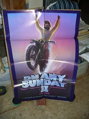 ON ANY SUNDAY II Orig 1-sht / Movie Poster (MOTORCROSS) - 1981 • $40