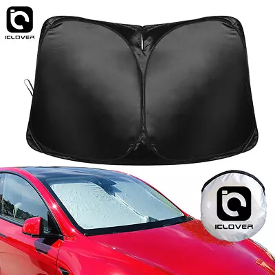 For Tesla Model Y 3 Windshield Sun Shade Front Window Cover Visor UV Protector • $11.99