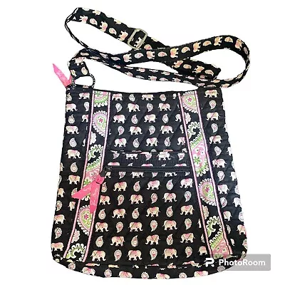 Vera Bradley Purse Pink Elephants Pattern Spring 2007 A1 • $14.17