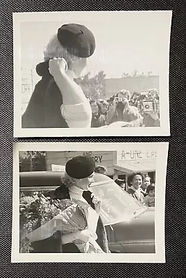 Two 1954 Marilyn Monroe Original Photographs USO Tour Singing Candid Japan Photo • £722.86