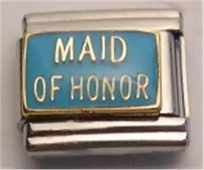 Maid Of Honor Wedding Enamel Italian Charm 9mm Classic Diy Bracelet • $5.95