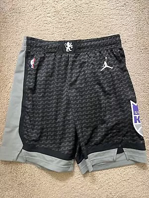 Sacramento Kings NBA Jordan Nike Shorts Medium 38 Black Used • $130