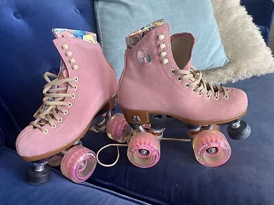 Moxi Lolly Baby Pink Roller Skates Size 4 PDNY030 • £240